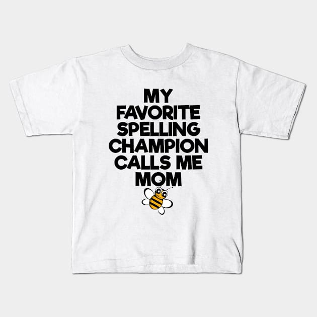 Spelling Bee Champion Kids T-Shirt by zap